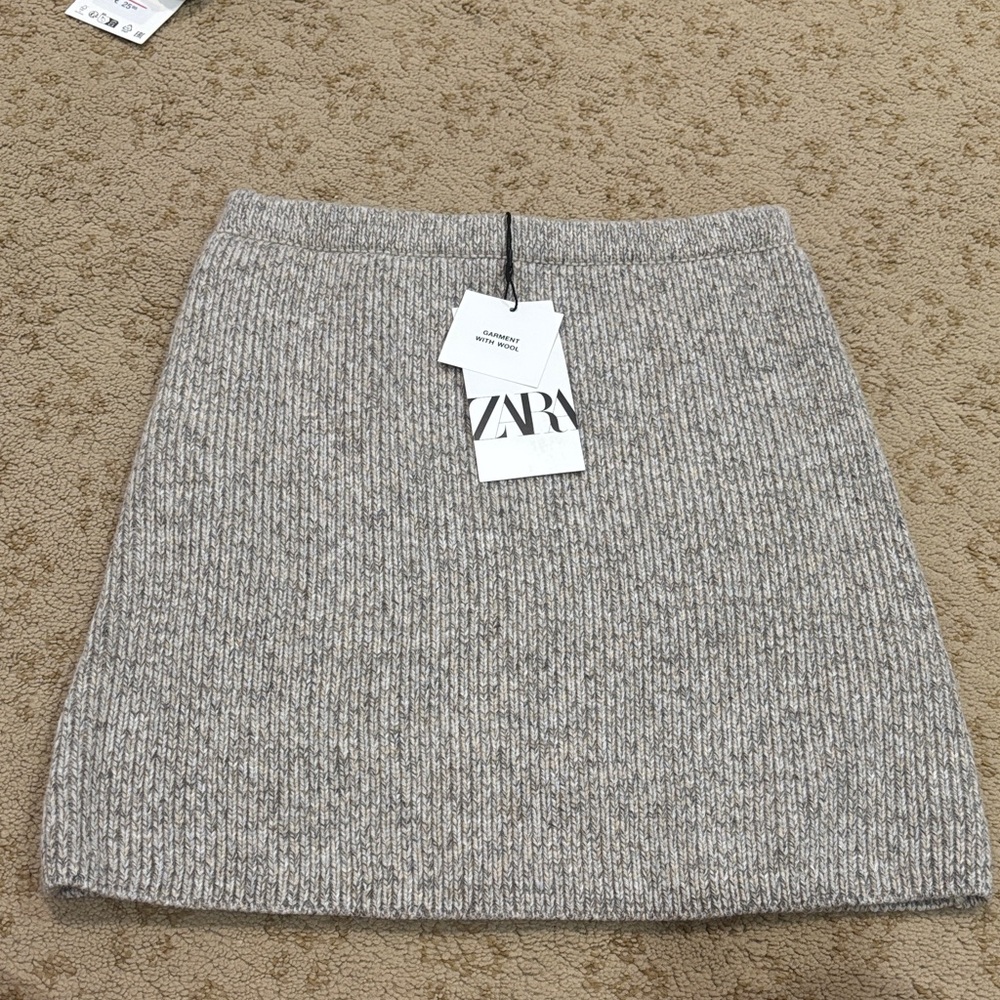 Zara Gray Wool Women's Skirt